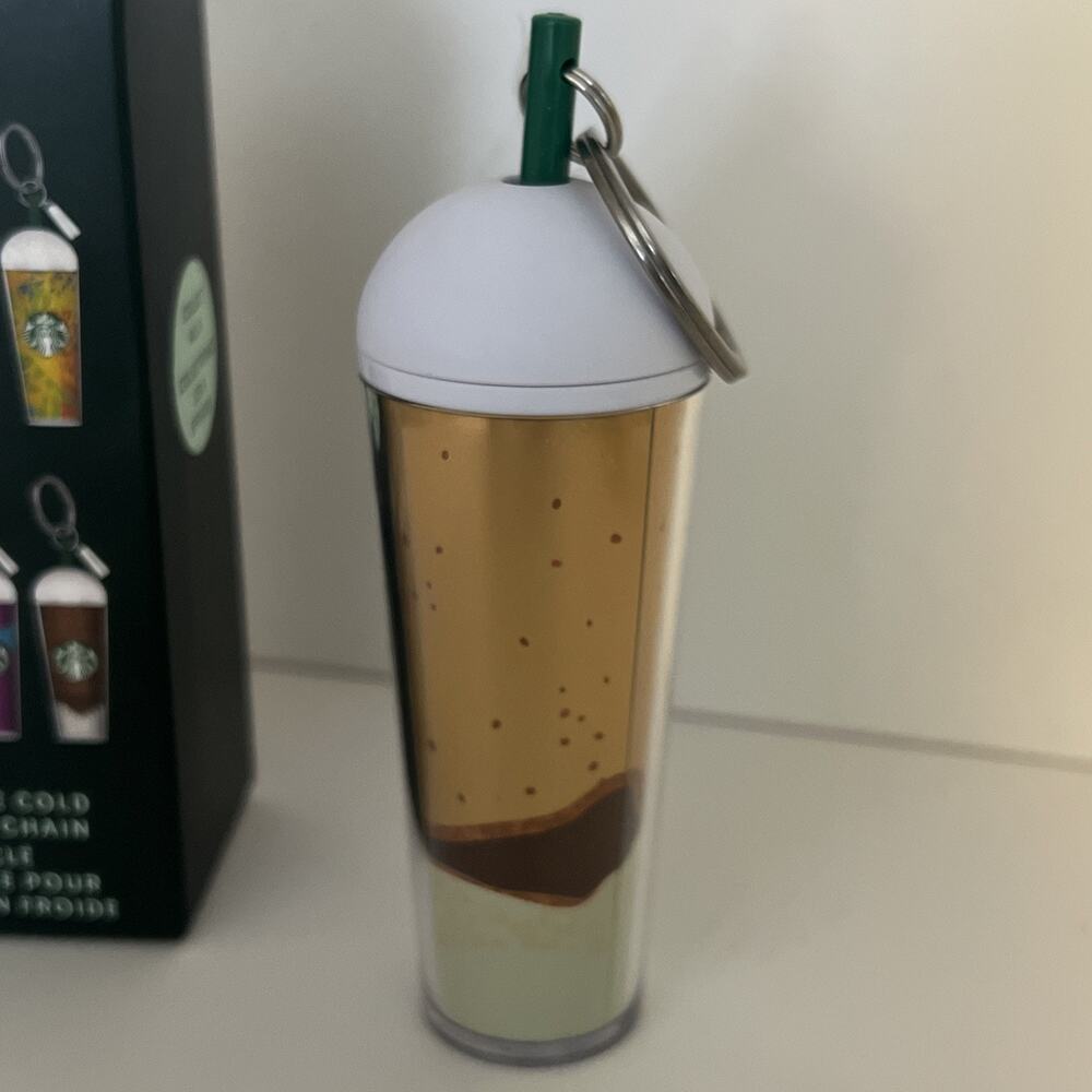 Starbucks Mini Cold Cup Keychain Cocoa Gold Limited Edition Spring ‘25 Blind Box - Picture 5 of 11